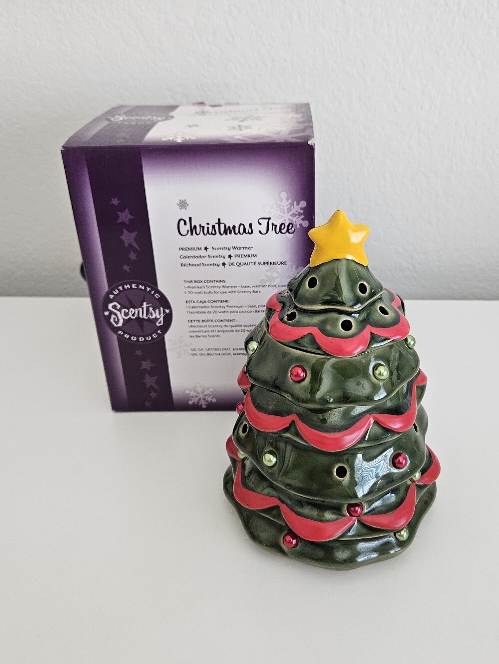 Scentsy Christmas Tree Wax Warmer Plug In Holiday Full Size XMas